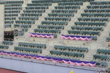 Boş bir stadyumun boş tribünleri 11 Mart 2006 