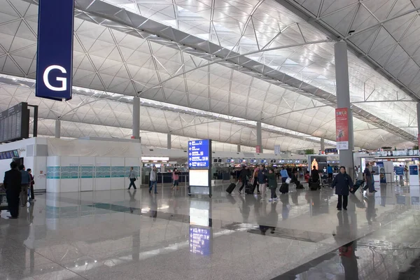 Maart 2006 Hong Kong International Airport Interieur Terminal — Stockfoto