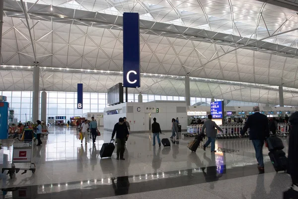 Mars 2006 Hongkongs Internationella Flygplats Interiör Terminal — Stockfoto