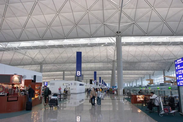 Maart 2006 Hong Kong International Airport Interieur Terminal — Stockfoto