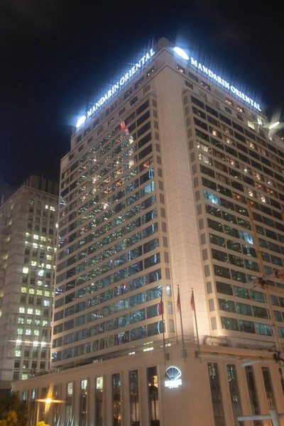 香港金融区中环2009年9月29日晚 — 图库照片
