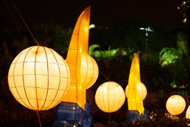 29 Eylül 2006 Sonbahar Festivali için Hong Kong 'da Fenerler