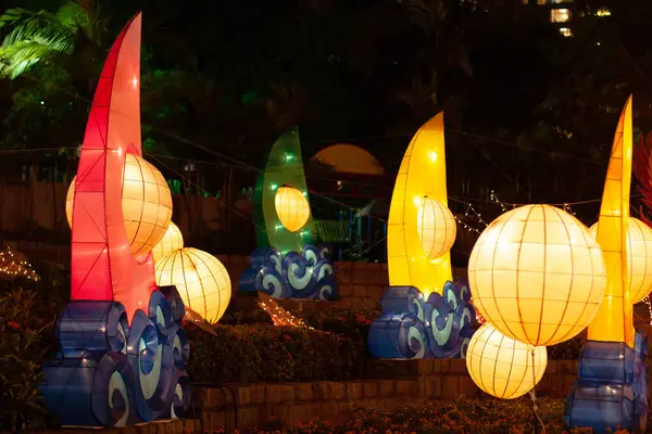 Sept 2006 Lanterns Mid Autumn Festival Hong Kong — Stock Photo, Image