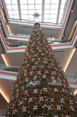 9 Aralık 2006 Festival Yürüyüş Noel Ağacı Dekorasyonu Hong Kong 'da.