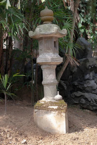 Japanese Stone Lantern Zen Garden Nature Background — Stockfoto