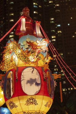 Çin yeni yılı için Hong Kong 'da Çin feneri 11 Deb 2006