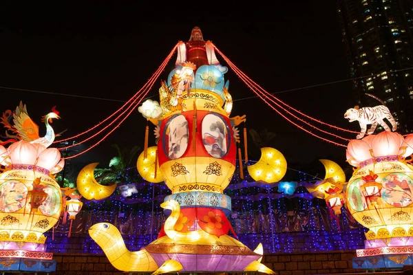 Çin yeni yılı için Hong Kong 'da Çin feneri 11 Deb 2006