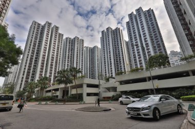 18 Aralık 2020 Taikoo Shing 'de yüksek binalar,