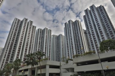 18 Aralık 2020 Taikoo Shing 'de yüksek binalar,