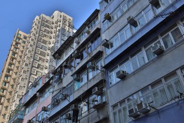 18 Dec 2020 Residential area in old apartment  at Sai Ying Pun, hk