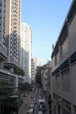 18 Dec 2020 a street view in Second Street,  Hong Kong 