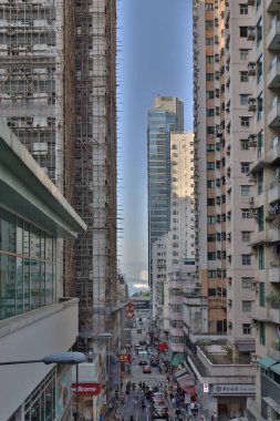 18 Dec 2020 a street view in Second Street,  Hong Kong 