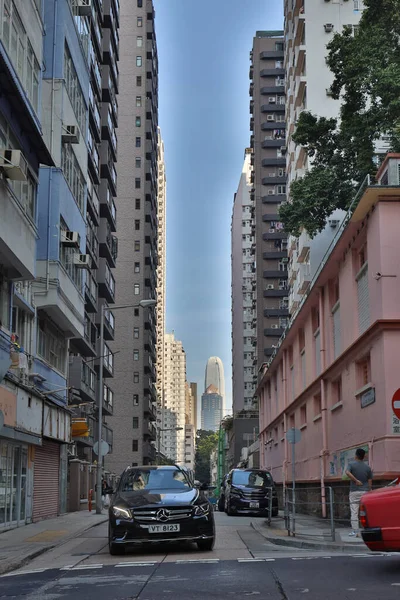 Дек 2020 Жилой Район Старой Квартире Sai Ying Pun — стоковое фото