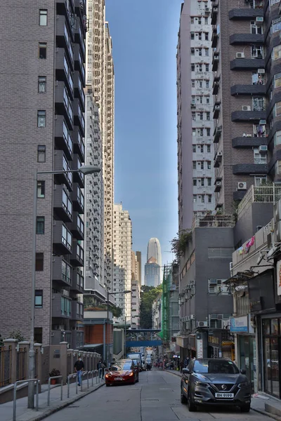 Дек 2020 Жилой Район Старой Квартире Sai Ying Pun — стоковое фото