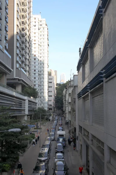 Dec 2020 Street View Second Street Hong Kong — Foto Stock
