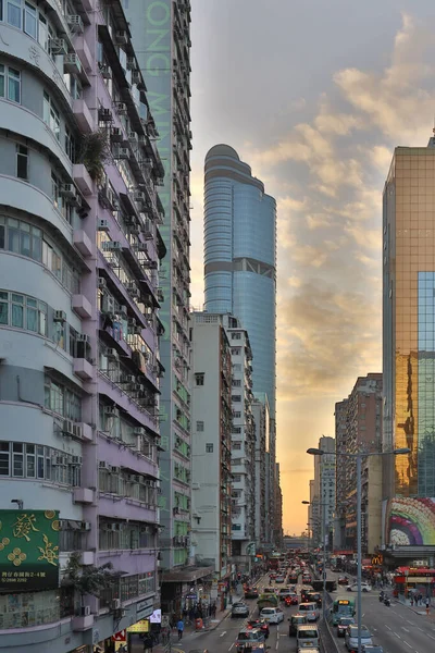 Dec 2020 Sunset Argyle Street Mong Kok — Stock Photo, Image