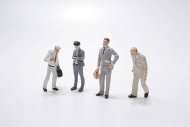 Mini adamlar grubu, iş ekibi çalışması.