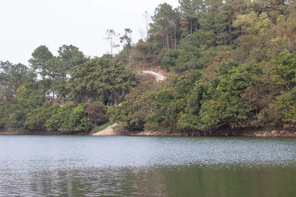 Réservoir Lau Shui Heung Hong Kong Paysage Rural — Photo