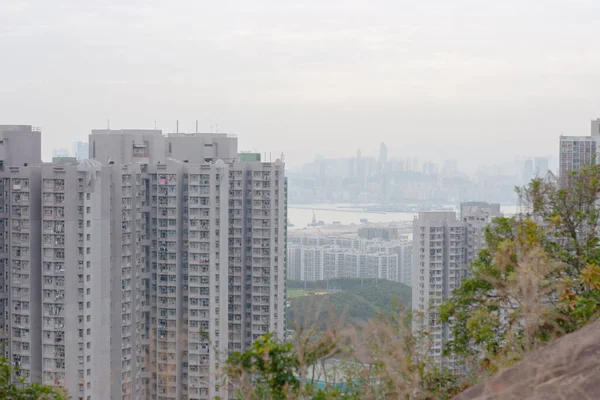 High Rise Apartment Blocks Seen Yau Tong Dec 2006 — Fotografia de Stock