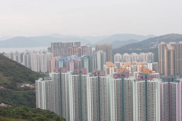 Κατοικημένη Περιοχή Στο Tseung Kwan Town Hong Kong — Φωτογραφία Αρχείου