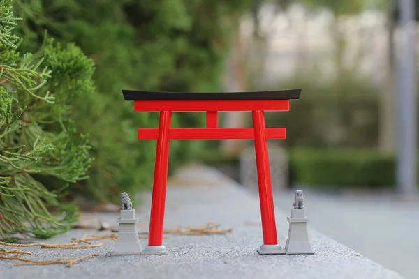 Escala Puerta Torii Naturaleza — Foto de Stock