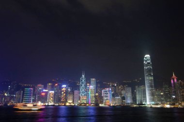 2 Aralık 2006 Geceleyin Hong Kong Victoria Limanı