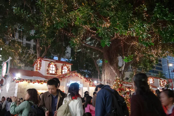 Dec 2006 Hong Kong Winterfest Statue Square — Stock Photo, Image