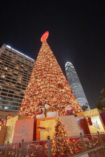 Chistmas Tree Central Hong Kong Dec 2006 — Fotografia de Stock
