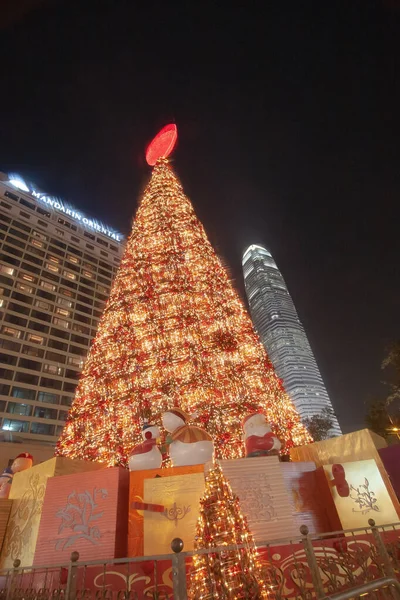 Chistmas Tree Central Hong Kong Dec 2006 — Fotografia de Stock