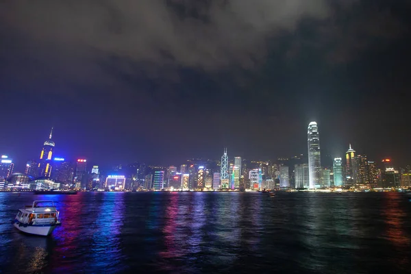 Dec 2006 Hongkong Victorias Hamn Natten — Stockfoto
