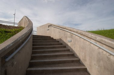 17 Haziran 2006 Modern bir binanın tırabzan ve merdivenlerinin ayrıntılarını kapat