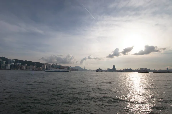 六年六月十七日横贯香港的九龙湾的天际线 — 图库照片