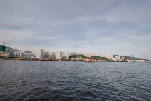 Juni 2006 Die Skyline Der Bucht Von Kowloon Die Den — Stockfoto