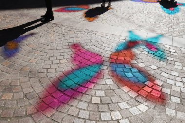 1 Ocak 2021 Renk gölgesinde görsel efektin eğlencesi