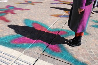 1 Ocak 2021 Renk gölgesinde görsel efektin eğlencesi