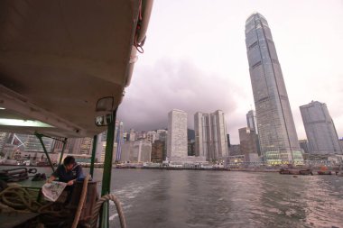 31 Aug 2006 Hong Kong ferry, Ferry cruising Victoria harbor 