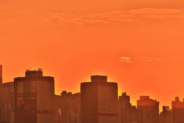 26 Aralık 2020, Hong Kong adasının günbatımı.