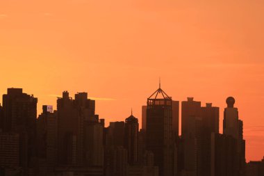 26 Aralık 2020, Hong Kong adasının güneş batımı.