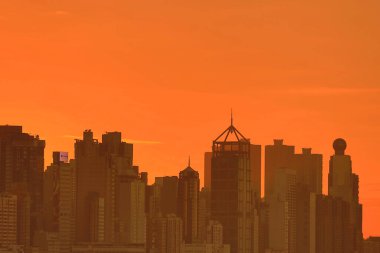 26 Aralık 2020, Hong Kong adasının güneş batımı.