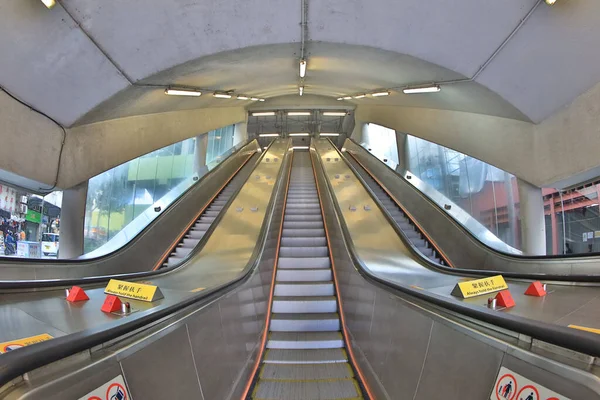 Dic 2020 Las Escaleras Mecánicas Rodantes Edificio Hong Kong —  Fotos de Stock