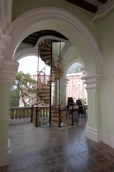 Oct 2006 Metal Iron Circle Stair Spiral Iron Staircase Strong — Stock Photo, Image