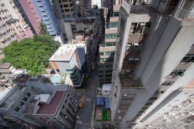 23 Haziran 2006 şehir manzarası Sheung Wan, Hong Kong