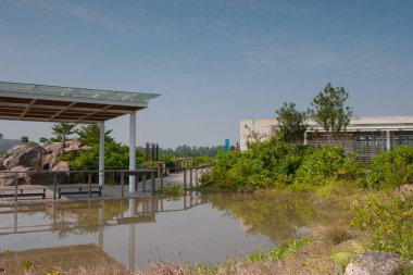 23 Aralık 2006 Hong Kong Wetland Parkı. Hong Kong, dışarı..