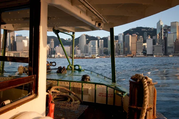 Junio 2006 Ferry Puerto Victoria Ciudad Hong Kong — Foto de Stock