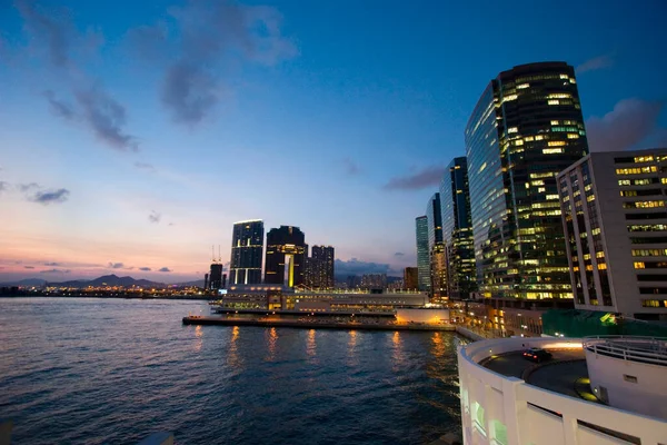 Junho 2006 Hotéis Shopping Center Modernos Edifícios Residenciais Hong Kong — Fotografia de Stock