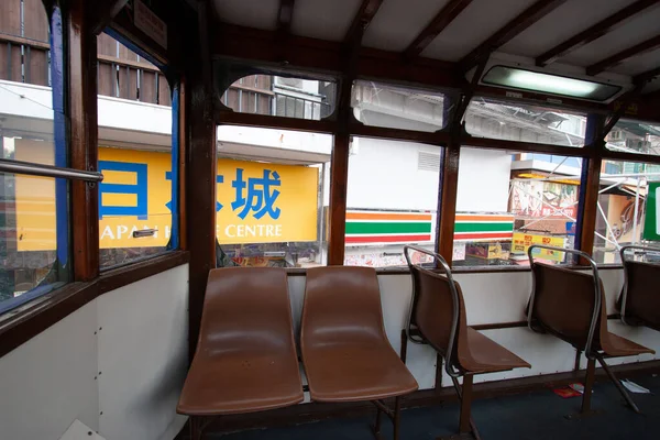 Nov 2006 Dubbele Tram Bij Hong Kong Met Close — Stockfoto