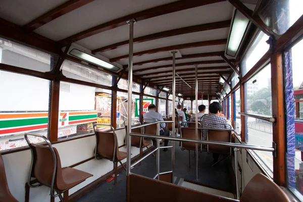 Nov 2006 Die Doppelte Straßenbahn Hongkong Mit Nahaufnahme — Stockfoto