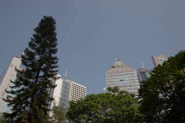 12 Kasım 2006, Hong Kong 'daki Modern ofis binası.