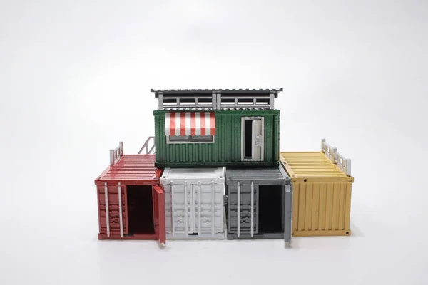 Colorful Cargo Containers Used As Houses