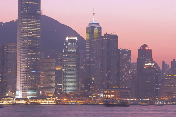 2006年12月30日黄昏时分在香港海岸 — 图库照片